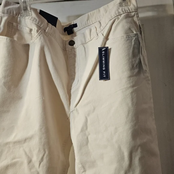 Women's Cream Chaps Corduroy Pants Size 14R - Picture 4 of 13